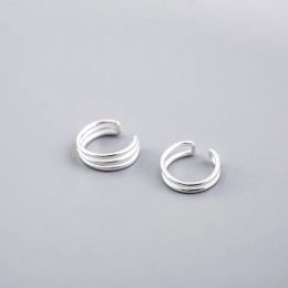 Oorbellen Reeti 925 Sterling zilveren clip op oorbellen oormanchet voor damesmeisjes dame zonder piercing oorrang sieraden