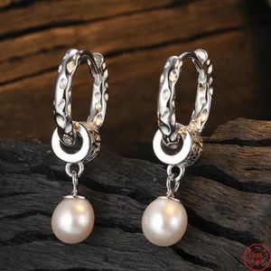 Oorbellen S925 Sterling Zilveren Oorbellen voor Vrouwen Mannen Nieuwe Mode Eeuwige Wijnstok Texturen Persoonlijkheid Parel Oor Clip Sieraden Kerstcadeau