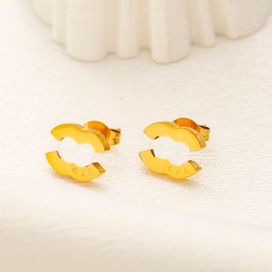 Boucles d'oreilles Boucles d'oreilles de créateur de petite taille avec charme de style classique Printemps Nouvelle marque Bijoux Boucles d'oreilles en acier inoxydable de haute qualité