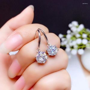 Boucles d'oreilles boucles d'oreilles 2 carats huit flèches de coeur placage PT950 Mosan diamant femmes boucles d'oreilles de créateur pour femme