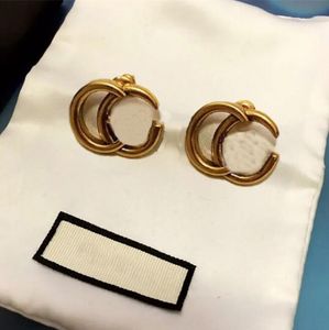 Oorbellen Stud Dames Klassiek Pareloorbellen Designer Sieraden Klein hart Vintage oorbellen Verguld Cjeweler Bloem Man Mode Dangle Earring met doosje