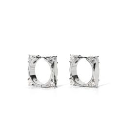 Oorbellen tijdloos wonder fancy zirkonia geo square hoepel oorbellen voor vrouwen designer sieraden goth Aretes de mujer luxe merk cadeau 1183