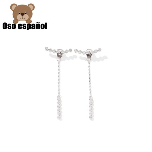 Boucles d'oreilles tsed021 Fine 925 argent sterling fin bijoux de bijoux en espagne