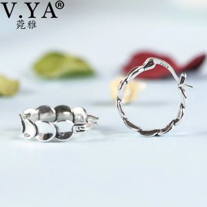 Boucles d'oreilles V.YA 925 Boucles d'oreilles en argent sterling en argent sterling