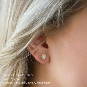 EarStud acier inoxydable Piercing pistolet couleur or boucles d'oreilles Push-Back Piercing sans danger pour bébé et femme cadeau