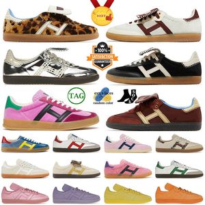 Top Designer 2024 Sport Wales Bonner Pony Luipaard Platte Casual Schoenen Sneakers Zilver Metallic Vos Bruin Crème Wit Heren Dames Dhgate Trainers Loafers 36-45