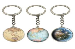 Earth Globe Art Pends Keychains Gift World World Adventurer Key Ring World Map Globe Keychain Jewelry7939738