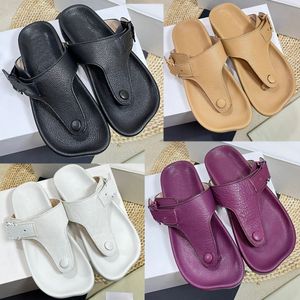 Gemakkelijke teen Post Sandaal in geitenhuid Thong Sandaalmedium Sandalen Sandalen Luxe Flip Flop Sandalen Zachte lederen Sandalen Travel Sandalen Pool Sandaal Paar Sandalen