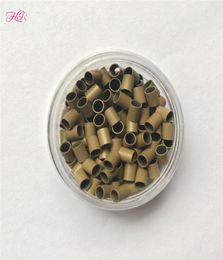Bloquea fácilmente el Micro anillo de cobre 1000 Uds 322838 mini cerraduras rectas tubo de cobre micro cuentas para aplicar i tip hair3863245