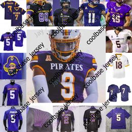 East Carolina Pirates Ecu Football Jersey NCAA College Holton Ahlers C.J. Johnson Shane Calhoun Isaiah Winstead Chris Johnson Mitchell