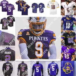 East Carolina Pirates Maglia da calcio ECU NCAA College Holton Ahlers CJ Johnson Shane Calhoun Isaiah Winstead Johnson Keaton Mitchell