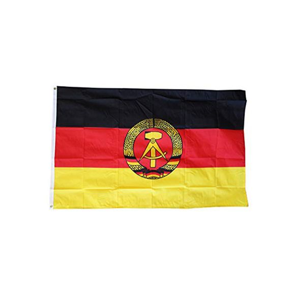 Drapeau de l'allemagne de l'est 90x150cm, bannière d'impression en Polyester de haute qualité, drapeaux de l'allemagne de l'est, 3x5 pieds, livraison directe, livraison gratuite