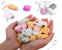 P￢ques 50pcs squishies kawaii soft silicone toys mochi jouet antistress compree mini squishy lent rehing for kids stress relief pla