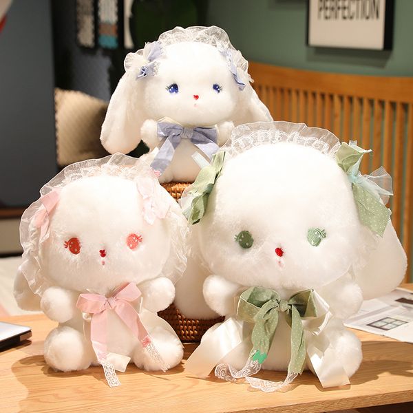 Easter Pop Cute Rabbit Doll Peluches Little White Rabbit Sleeping Doll Cloth Doll Girl Regalo de cumpleaños al por mayor