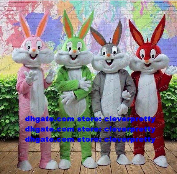 Costume de mascotte de lapin Bugs de Pâques Looney Tunes lièvre Lepus Jackrabbit lapin adulte personnage de dessin animé tenue costume campagne propagande n ° 199