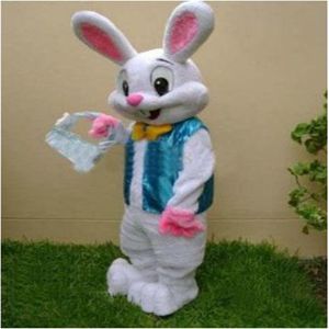 Costume de mascotte de lapin de Pâques Bugs Rabbit Hare Déguisements Vêtements Personnages animés pour partie et célébrations de vacances245U