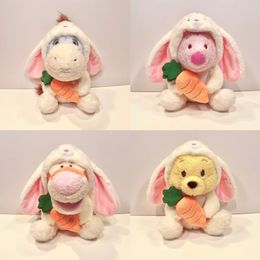 Pasen schattig konijntje ezel knuffel cartoon bank kussens pluche poppen kawaii kinderen verjaardagscadeau decor