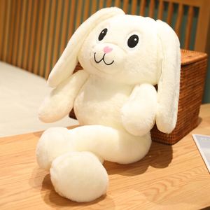 Pâques mignon lapin en peluche poupée étiré oreilles lapin poupée cadeau spot en gros