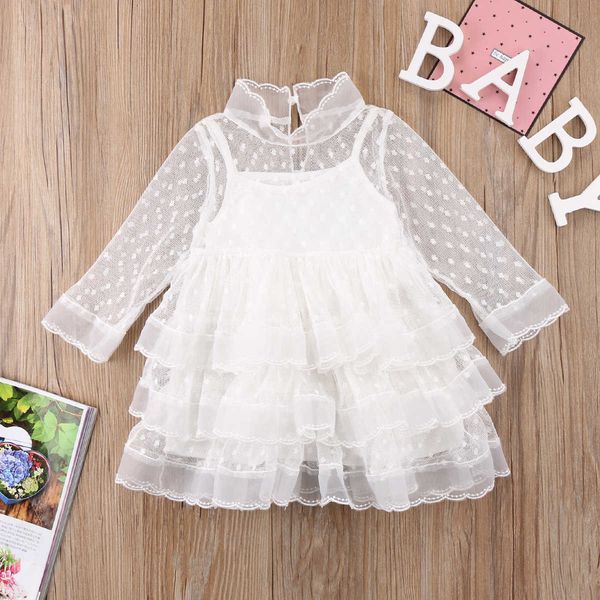 Vestido de Pascua, ropa para niñas, vestido de fiesta de princesa de tul blanco para niñas, vestido de boda de vacaciones, disfraz para niñas de 3 años Q0716