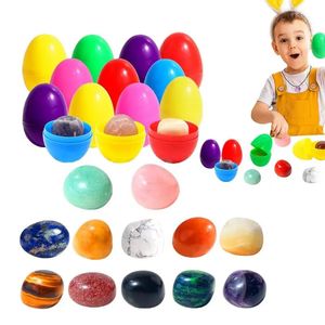 Pâques de Pâques remplissent les pierres de forme jeu de match pour les enfants cadeaux éducatifs montessori œufs intelligents trieurs jouets 240321