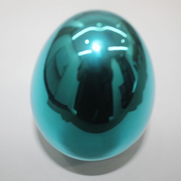 Simulation d'œuf galvanisé de pâques, coquille ouverte en plastique, couleur or, décoration d'œuf galvanisée, complexe d'œufs