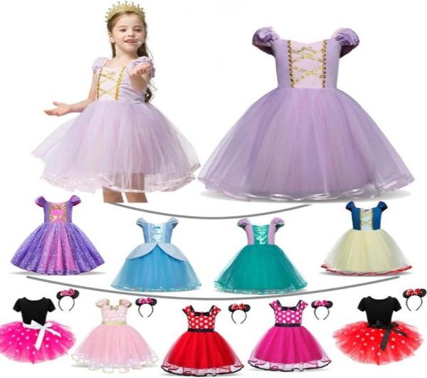 Robe de princesse fantaisie de Pâques 16 ans Mini Mouse Girls Dress Halloween Party Children Haby Up Baby Kids Birthday Clothes6845948