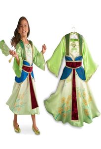 Robes de princesse Mulan de pâques pour grande fille, Costume de Cosplay, mode élégante pour enfants, robe de fête à manches longues, tunique de cérémonie pour enfants B6857770