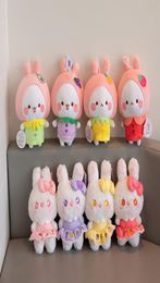Paasfeestje Bunny Dolls Cute Fruit Series konijnvormig 23 cm pluche speelgoed voorjaar evenement baby verjaardagscadeaus1252658