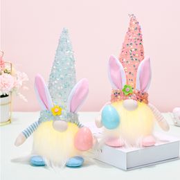 Paasfeestje Gunsten Handgemaakte Bunny Gnomes met lichte gezichtsloze poppen Pasen-geschenken voor kinderen vrouwen mannen