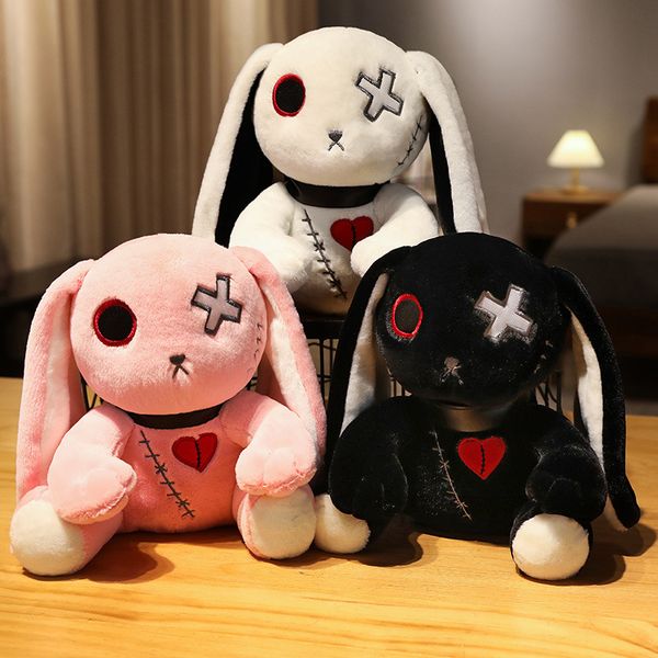 Pascua conejito conejito de oreja larga juguete de peluche suave juguetes de muñeca 23 cm 30 cm muñecas de dibujos para niños calmante juguete blanco rosa negro rosa