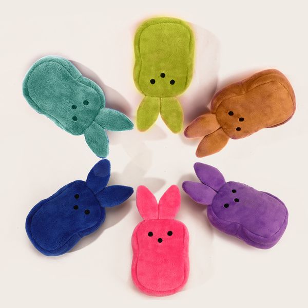 Porte-monnaie en peluche lapin de pâques 16cm, poupée en peluche de dessin animé, sac de cartes d'argent, ornements pendentifs, cadeaux de pâques pour enfants