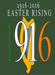 Pâques Rising 19162016 Irish Republic Ireland St Patricks Flag 3ft x 5ft Polyester Banner Flying 150 90cm Flag personnalisé Outdoor7357681