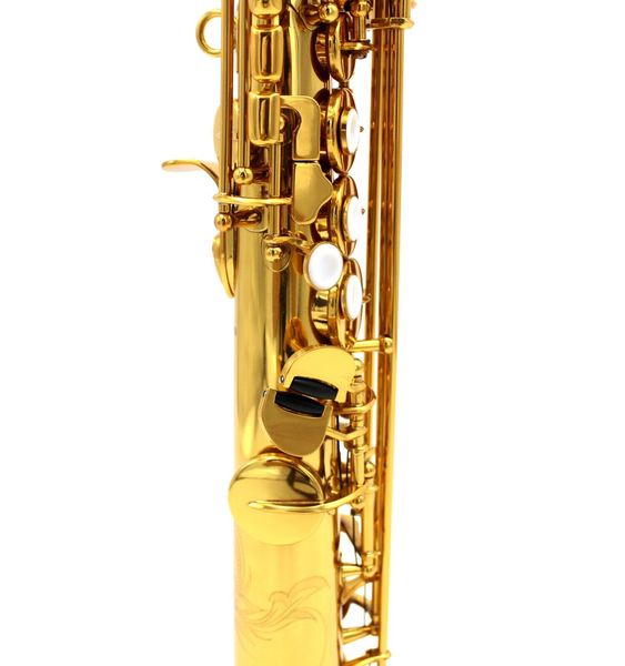 Mástil de música oriental construido en saxofón soprano recto de una pieza con tecla G 01