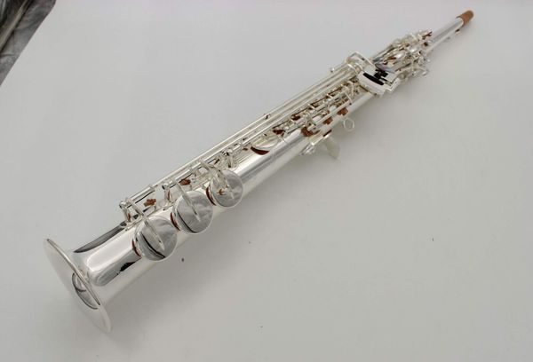 Eastern Music Pro, manche en Sib plaqué argent, saxophone droit intégré