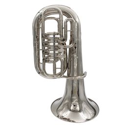 Eastern Music Pro utilise un euphonium rotatif à clé C/Bb plaqué nickel argent avec étui