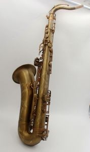 Música oriental uso profesional Vintage antiguo sin lacar estilo Mark VI saxofón tenor aaa