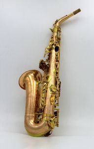 Saxophone alto en cuivre rose non laqué Eastern Music avec touches laquées or 000