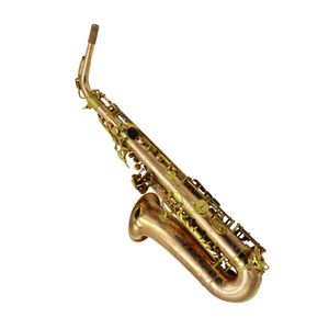 Saxophone alto en cuivre rose non laqué Eastern Music avec touches laquées or