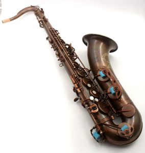 Musique orientale Vintage café patine Mark VI type No high F# key saxophone ténor 00