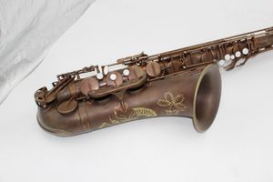 Musique orientale Vintage café patine Mark VI type No high F# key saxophone ténor 111