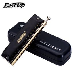 Easttop Chromatic Harmonica 12 trous 48 Tone bouche orgue blues harp music instrumentos clés C instruments de musique East Top T12485159422