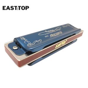 Easttop T008K-3 Nouvelle harmonica en laiton roseaux phosphore bronze roseaux diatoniques blues harp bon harmonica