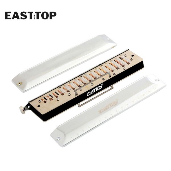 Easttop T16-64 16 Trou 64 Tone Charcomment harmonica ABS PEUG ALTO D KEY MOCHE PROFESSIONNEL