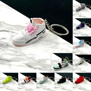 Nouvelles chaussures de créateurs Keychain Sneaker Sneaker Pendeur mini modèle de basket-ball Key Chain 3D Toys