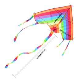 Gemakkelijke vlieg kleurrijke regenboog Kite outdoor fun sport strand kinderen kinderen buispeelboed cometas de viento outdoor speelgoed vliegers