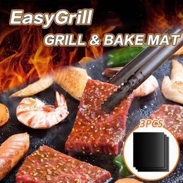 Easy Grill Bake Mat Reutilizable Anti StickPaper Horno Pastry Mat Liner Resistente al calor Easy Clean BBQ Baking Sheet