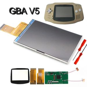 Installation facile Drop in Screen GBA V5 LCD Soulignent les kits de remplacement IPS pour Nintendo GameBoyAdvance Nouveau Shell Shell