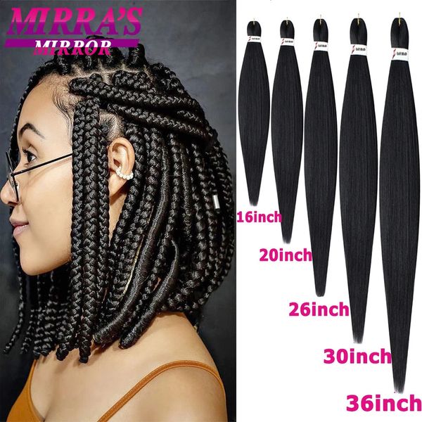 Tresses Jumbo Easy Hair S Pré-Tressage Traiteding Afro Synthétique Strand Traid Water Set 1216263036 Inch 240410