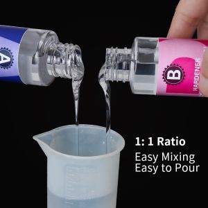 Easy Mix 1: 1 High Gloss Resin en Hard Crystal Clear Epoxy Resin Kit voor Art Casting Resin sieradenprojecten Diy Tumbler Crafts
