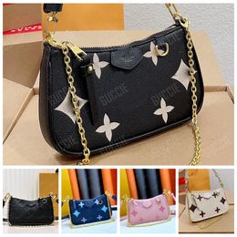 Easy Pouch On Strap Chain Schoudertas Crossbody Tas Designer Cross Body Tassen Reliëf Mini Multi Color Schoudertassen Handtassen